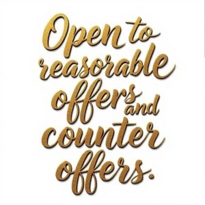 SEND REASONABLE OFFER